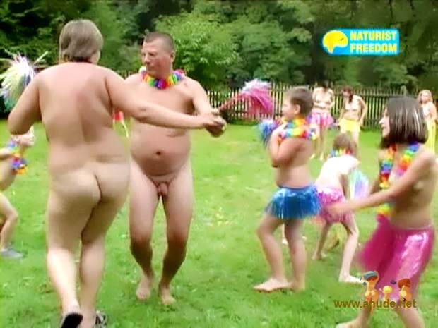 Video nudists naked resting in nature in France