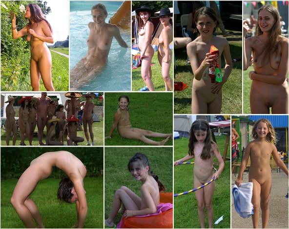 Holland teen and adult family nudism