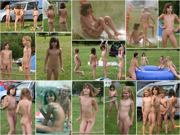 Summer holiday in the German naturist camp photo